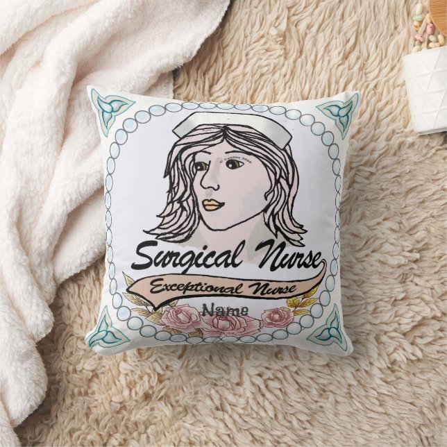 My Surgical Nurse Throw Pillow (Blanket)