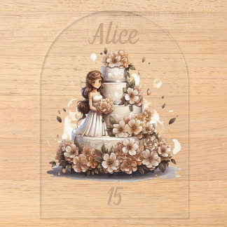 My Sweet 15 Celebration Acrylic Invitations