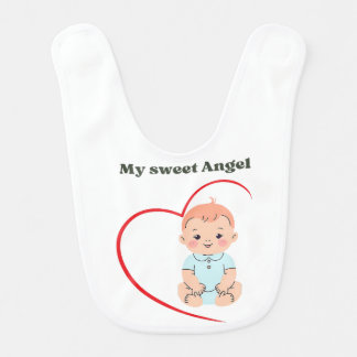My sweet A,gel Baby Bib