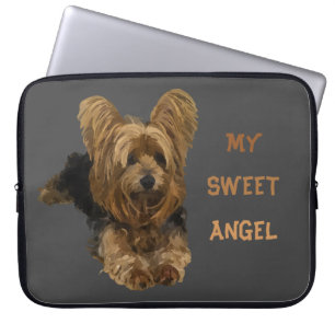 My Sweet Angel Yorkshire Terrier Laptop Case