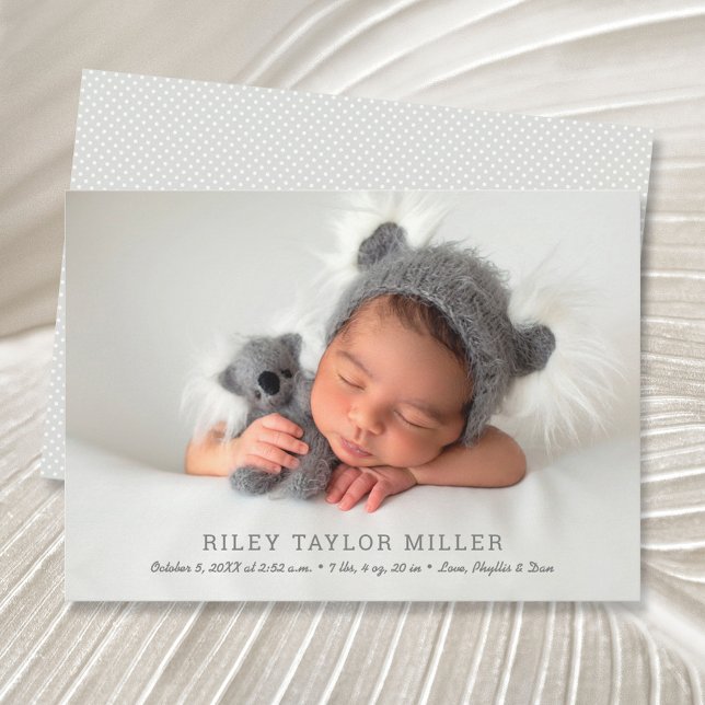 My Sweet Baby Photo Birth Announcements (Creator Uploaded)
