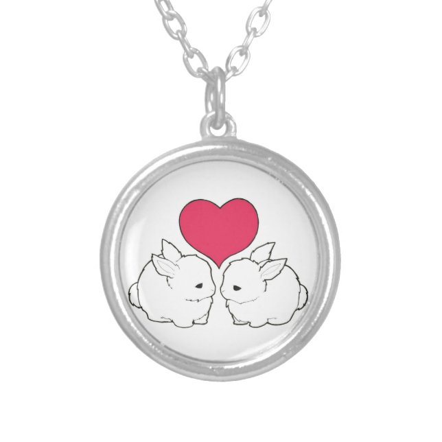 My Sweet Bunny Love Vengeance Silver Plated Necklace (Front)