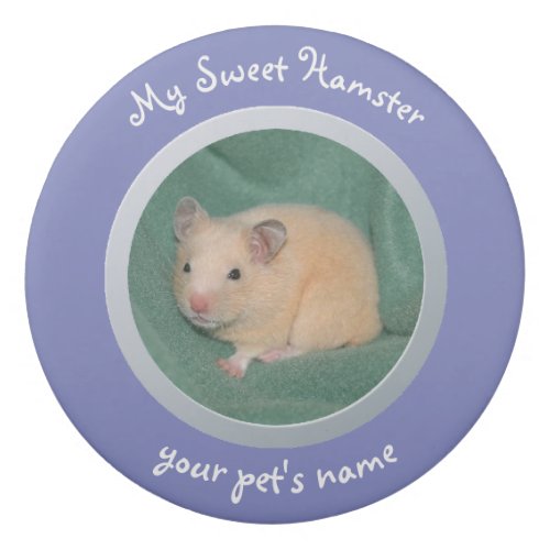 My sweet hammie hamster _ add pet photo and name eraser