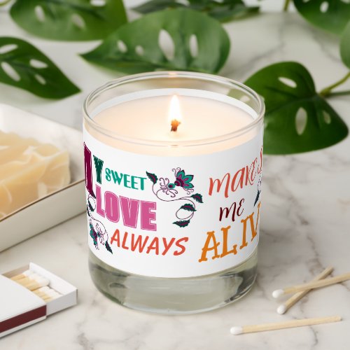 MY SWEET LOVE GIFT FOR GIRLFRIEND WIFE HUSBAND SCENTED CANDLE
