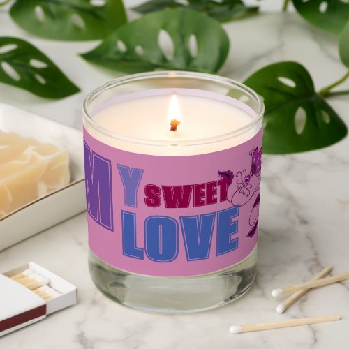 MY SWEET LOVE GIFT FOR GIRLFRIEND WIFE HUSBAND SCENTED CANDLE