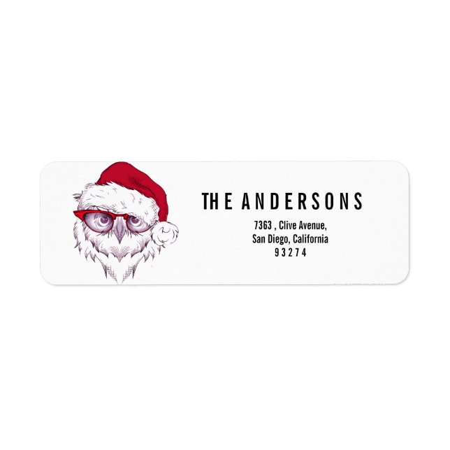 My sweet owl merry Christmas Label (Front)