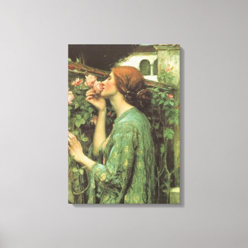 My Sweet Rose or Soul of the Rose by Waterhouse Canvas Print