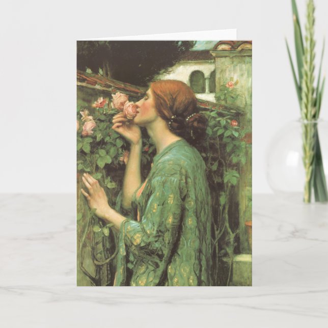 My Sweet Rose, or Soul of the Rose by Waterhouse Card (Front)