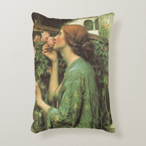 My Sweet Rose or Soul of the Rose by Waterhouse Decorative Pillow
