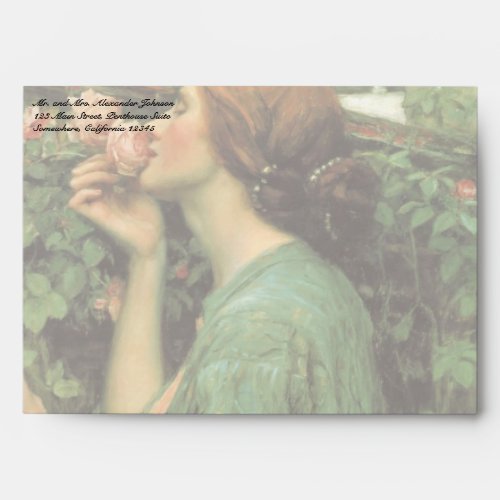 My Sweet Rose or Soul of the Rose by Waterhouse Envelope