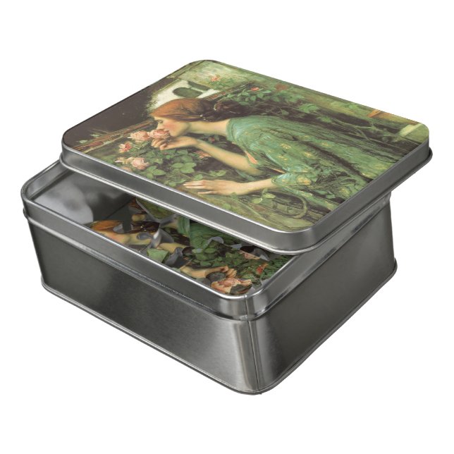 My Sweet Rose, or Soul of the Rose by Waterhouse Jigsaw Puzzle (Lid Open)