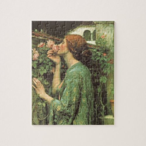 My Sweet Rose or Soul of the Rose by Waterhouse Jigsaw Puzzle