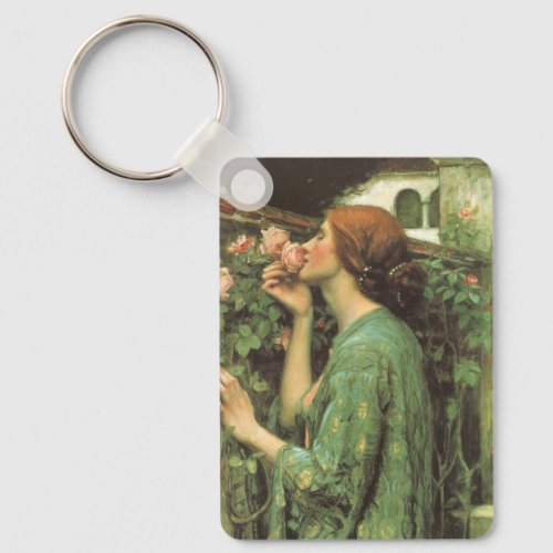 My Sweet Rose or Soul of the Rose by Waterhouse Keychain