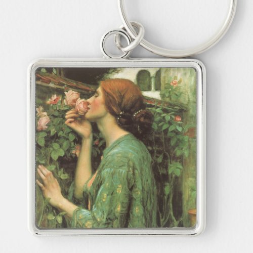 My Sweet Rose or Soul of the Rose by Waterhouse Keychain