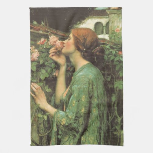 My Sweet Rose or Soul of the Rose by Waterhouse Kitchen Towel