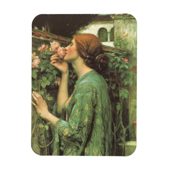 My Sweet Rose, or Soul of the Rose by Waterhouse Magnet (Vertical)