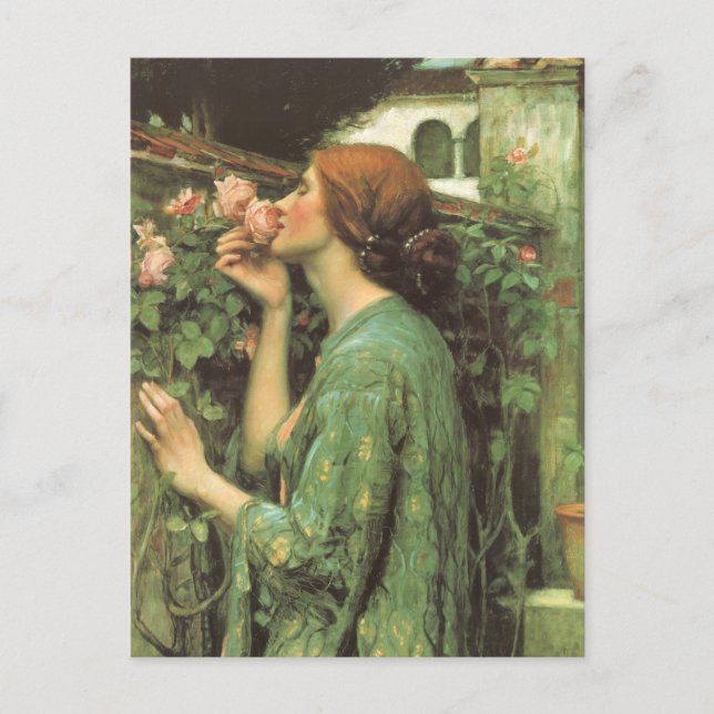 My Sweet Rose, or Soul of the Rose by Waterhouse Postcard (Front)