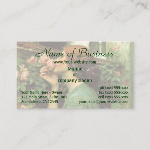 My Sweet Rose Soul of the Rose by Waterhouse Business Card