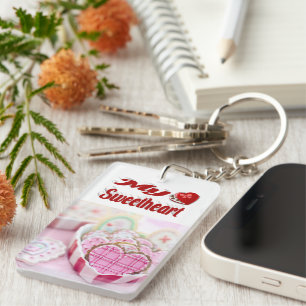 My Sweetheart Valentines Day Photo Keychain