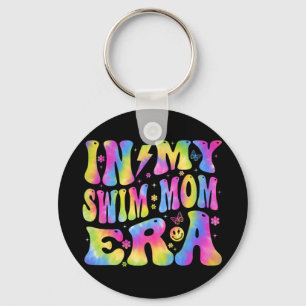 My Swim Mom Era Funny Swimmers Swimming Coach Moth Keychain