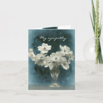 My Sympathy: Dogwood Blossoms Large And Small Card by GoodThingsByGorge at Zazzle