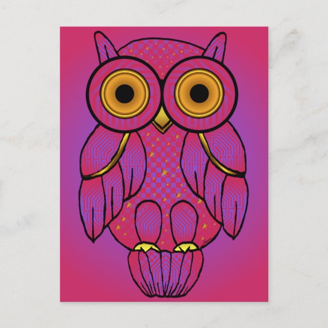 My$t Owl Glow Postcards (Front)
