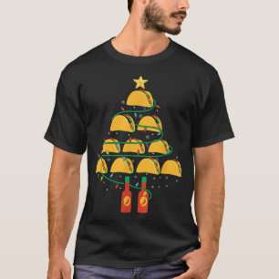 MY TACOS CHRISTMAS TREE Pajama Xmas Funny T-Shirt