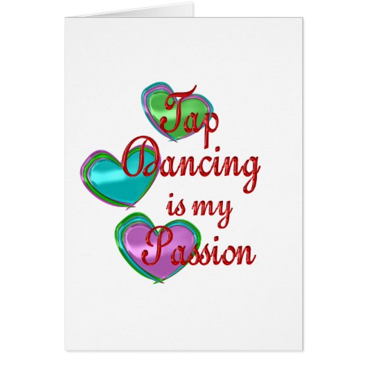 My Tap Dancing Passion Cards (Front)