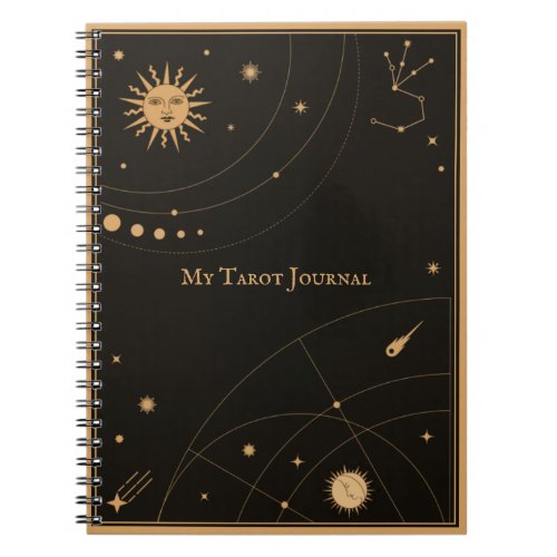 My Tarot Journal _ Sun  Moon Mystical Frame