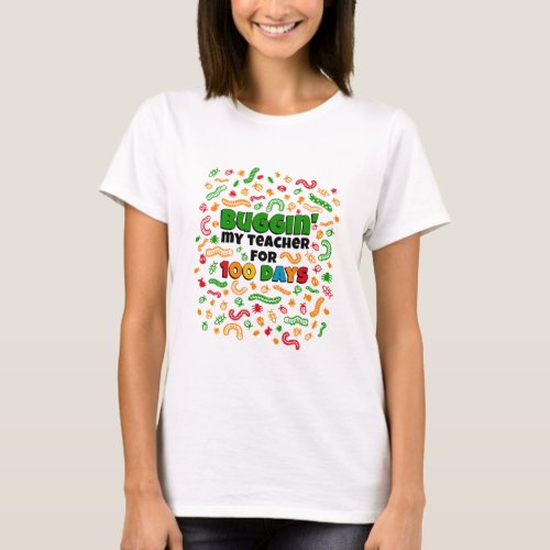 My Teacher For 100 Days Of School Costume 100th Da T_Shirt