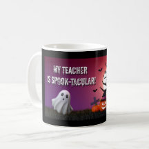 “My Teacher Is Spook‑tacular!” Halloween Mug