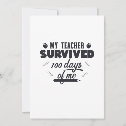My Teacher Survived 100 Day Of Me 3 Save The Date