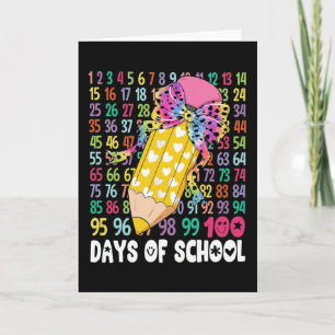 My Teacher Survived 100 Days of Me Funny School Card