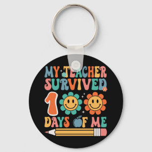 My Teacher Survived 100 Days of Me Keychain