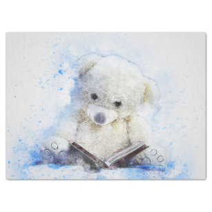 My Teddy Bear Watercolor Decoupage Tissue Paper