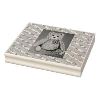 My Teddy! Rubber Stamp