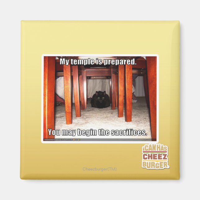 My temple is prepared. magnet (Front)