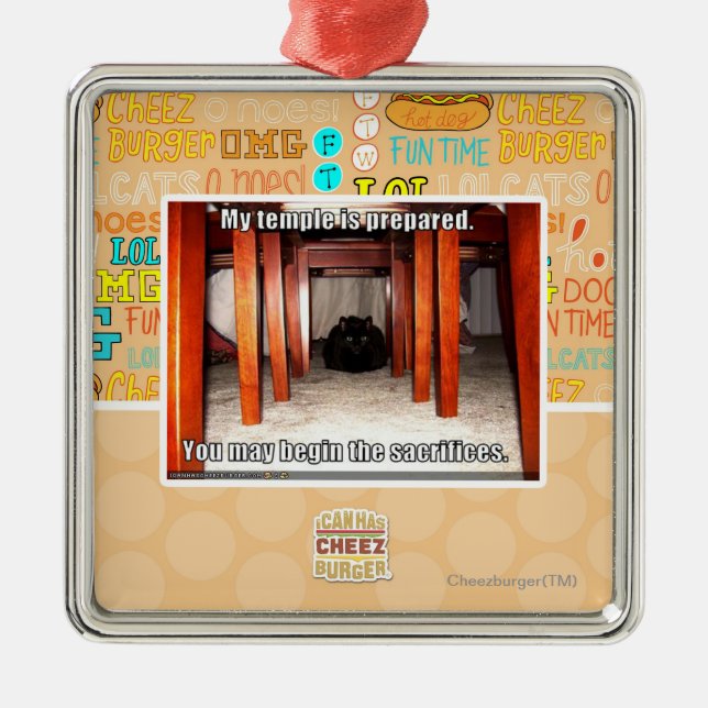 My temple is prepared. metal ornament (Front)