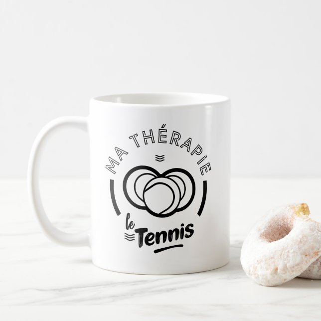 My Tennis Therapy Coffee Mug (With Donut)