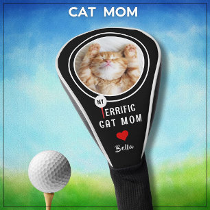 My Terrific Cat Mom Personalized Golfer Photo * Golf Head Cover