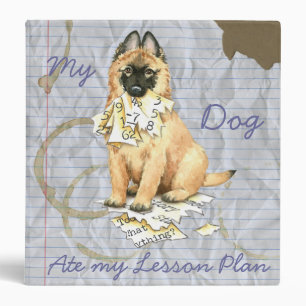 My Tervuren Ate My Lesson Plan 3 Ring Binder