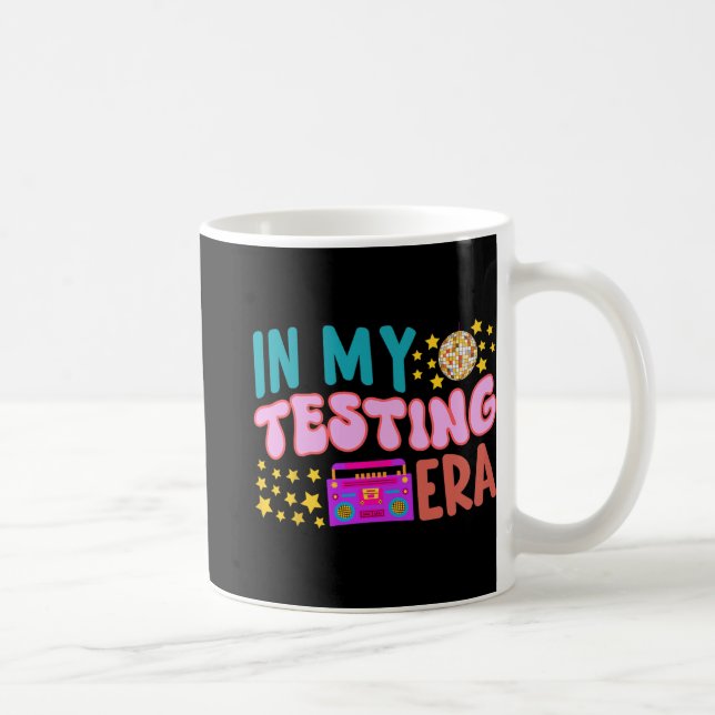 My Testing Era School Teacher Student Groovy Test  Coffee Mug (Right)