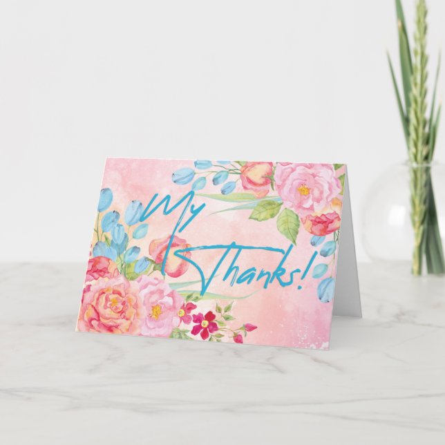 My Thanks Card (Front)