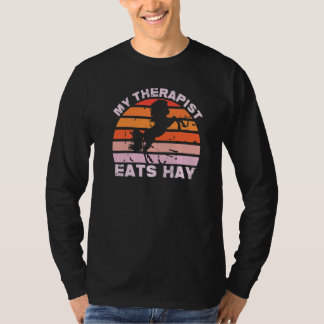 My Therapist Eats Hay Country Horse Women's   T-Shirt