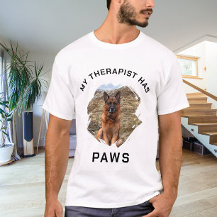 My therapist has paws dog photo T-Shirt