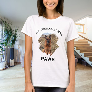 My therapist has paws dog photo T-Shirt