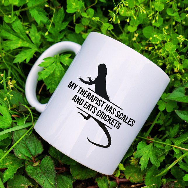 My Therapist Has Scales And Eats Crickets Funny Coffee Mug (Creator Uploaded)