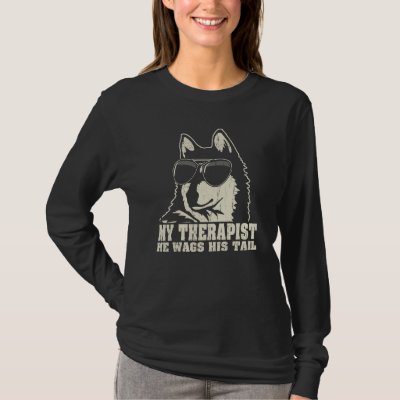 My Therapist He Wags His Tail Alaskan Klee Kai T-Shirt