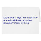 My therapist says (Front Horizontal)