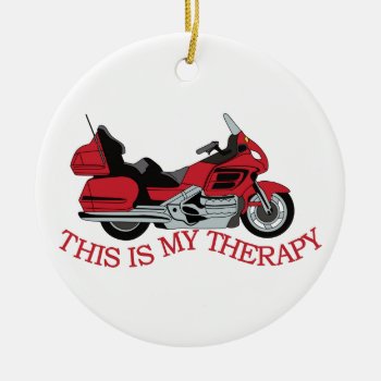 My Therapy Ceramic Ornament by Grandslam_Designs at Zazzle